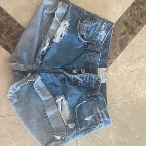 one teaspoon shorts 24 ( made to look distressed)